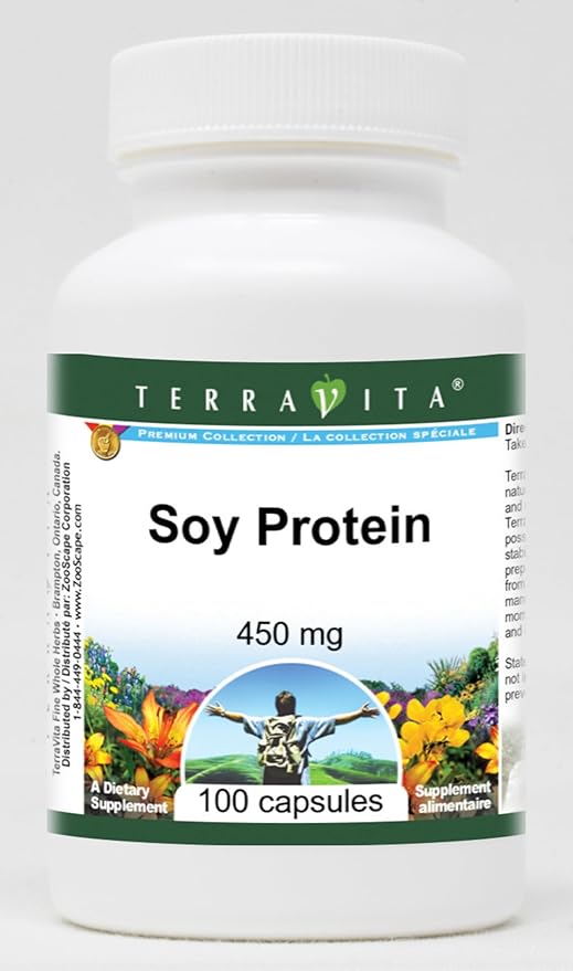 Soy Protein - 450 mg (100 Capsules ZIN: 521425) - 3 Pack