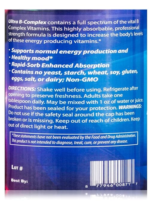 Dr's Advantage Liquid Ultra B Complex 16 Ounce
