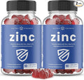 NutraChamps 4-in-1 Zinc Gummies 50mg Chewable Zinc Supplement Gummies with Vitamin D3 2000 IU Elderberry &amp Echinacea Immune Heart &amp Brain Support 180 Count (Pack of 2)