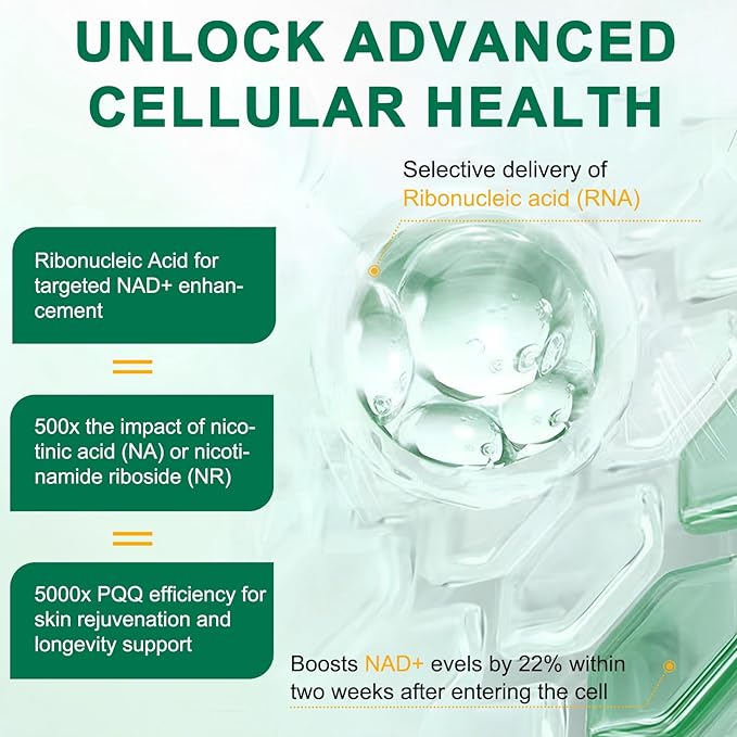 NAD Supplement 120 Capsules Liposomal Nicotinamide Riboside Resveratrol Quercetin NAD Nicotinamide Riboside Resveratrol 910mg for Women &amp Men NAD Supplement for Anti Aging and Cell Regenerati