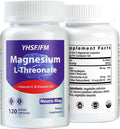2000mg Magnesium L-Threonate with Vitamin C &amp D3-120 Vegetarian Caps (2-Month Supply) - High Absorption Complex - Non-GMO Gluten/Soy-Free - Supports Bone Health Relaxation &amp Wellness