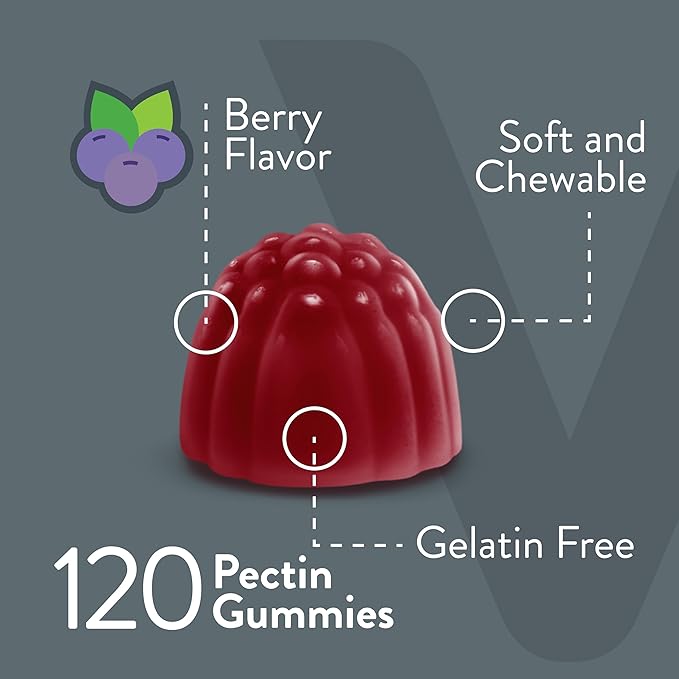 Viteey Vitamin B6 Gummies - Energy Nerve &amp Mood Support - B6 Vitamins 100mg - Vegan Gluten Free GMO Free - 120 Count