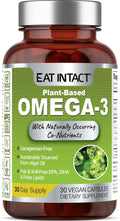 Vegan Omega 3 from Algae Oil – Plant-Based Unconcentrated EPA &amp DHA with Naturally Occurring Polar Lipids – Fish &amp Krill Oil Alternative – Carrageenan-Free Non-GMO 30 Vegan Capsules