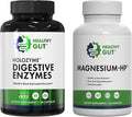 Healthy Gut HoloZyme Digestive Enzymes 180 Capsules and Magnesium-HP 90 Capsules