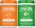 Create Creatine Monohydrate Gummies - Citrus Rush Duo - Sour Apple &amp Orange - Creatine Gummies for Women &amp Men NSF Certified 3rd Party Tested Anti-Melting Formula 180 Count (2-Pack)