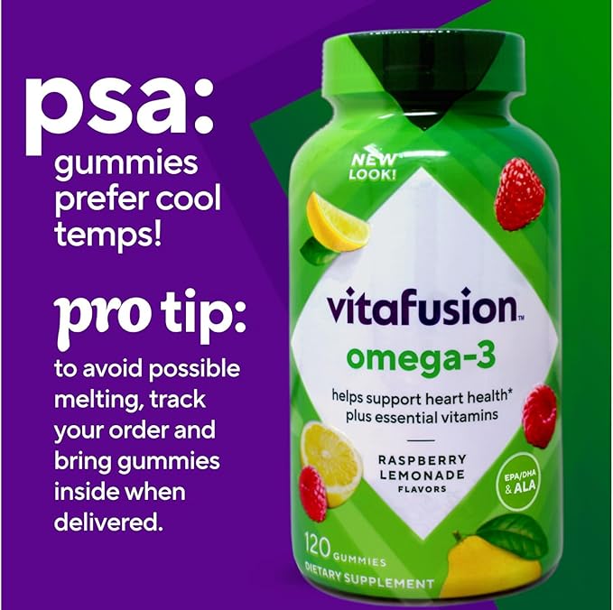 Vitafusion Omega-3 wJlCc Gummies - 120 Count (4 Pack) AznDH