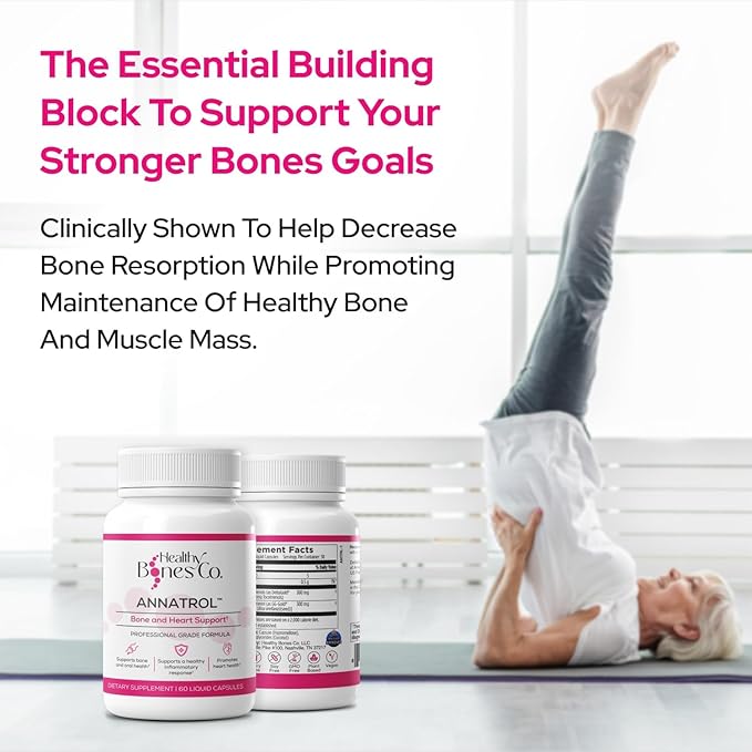 Annatrol Bone &amp Heart Wellness | Premium Annatto Tocotrienols &amp Geranylgeraniol (GG) Vitamin E Complex | Advanced Nutritional Formula for Daily Wellness