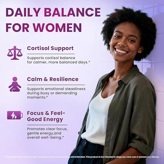 Cortisol Supplements for Women Cortisol Reducer Manager Detox with KSM-66® Ashwagandha Kava Lemon Balm &amp Vitamin C B5 B6 Lower Cortisol Hormone Harmony Liquid Drops 2 FL.OZ Blueberry Flavor