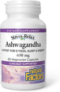 Natural Factors Stress-Relax® KSM-66 ASHWAGANDHA® 60 Vegetarian Capsules