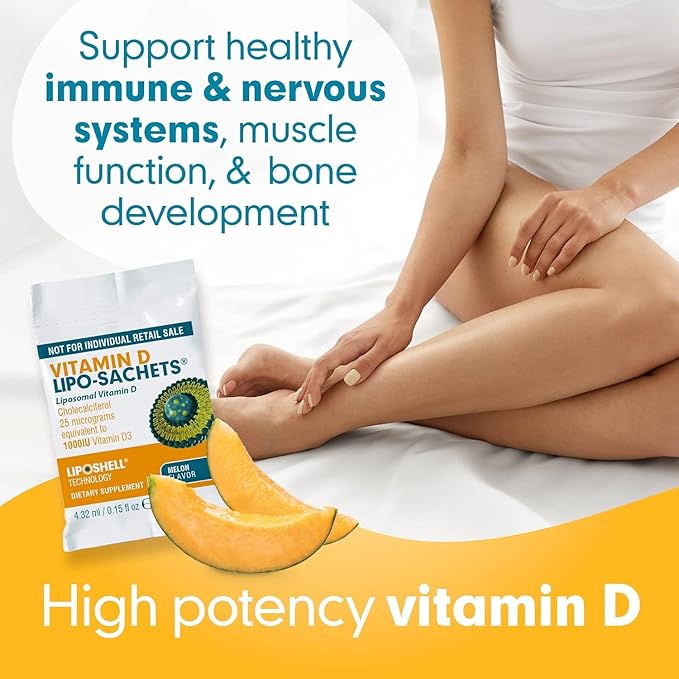 Super Joint Liposomal Collagen Peptides 30 Sachets and Lipo-Sachets Liposomal Vitamin D3 1000 IU 30 Packets – Liquid Collagen &amp Vitamin D Supplement Bundle