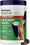 Yumove Hip &amp Joint Supplement for Dogs with Glucosamine Hyaluronic Acid Green Lipped Mussel &amp Omega 3 Joint Supplement - Regular or Advanced Strength (180 Count Advanced Vet Strength Soft C