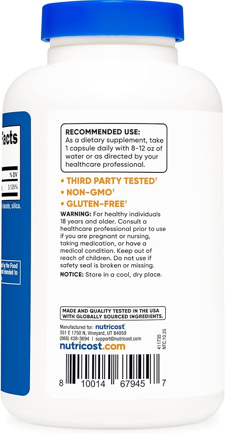 Nutricost Niacinamide (Vitamin B3) 500mg 240 Capsules (2 Bottles)