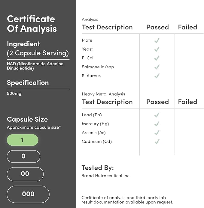 Double Wood Supplements NAD+ Anti Aging &amp Cell Regeneration | 500mg of 95% Pure NAD Plus Per Serving 30 Day Supply | Similar to Nicotinamide Riboside | Third Party Tested Vegan Safe Non-GMO