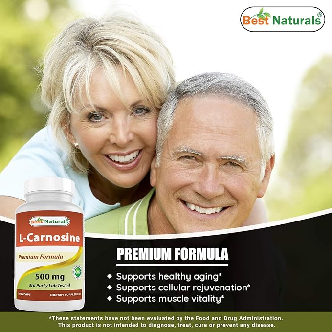 Best Naturals L-Carnosine 500 mg &amp B-100 Complex