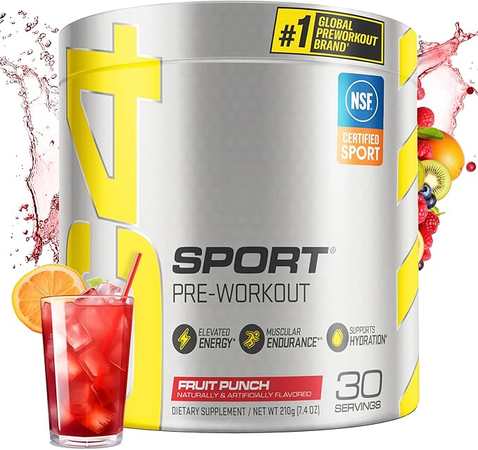 Cellucor C4 Sport Pre Workout Powder Fruit Punch - NSF Certified for Sport | 30 Servings Packaging may vary.