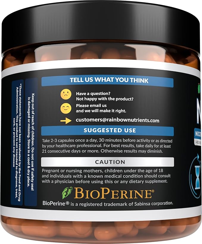 2010 MG NAD+ Supplement- Nicotinamide Riboside Resveratrol Quercetin &amp BioPerine® (High Absorption)- Natural NAD Booster for Anti-Aging Cellular Energy Skin- For Women &amp Men- 90 V Capsules