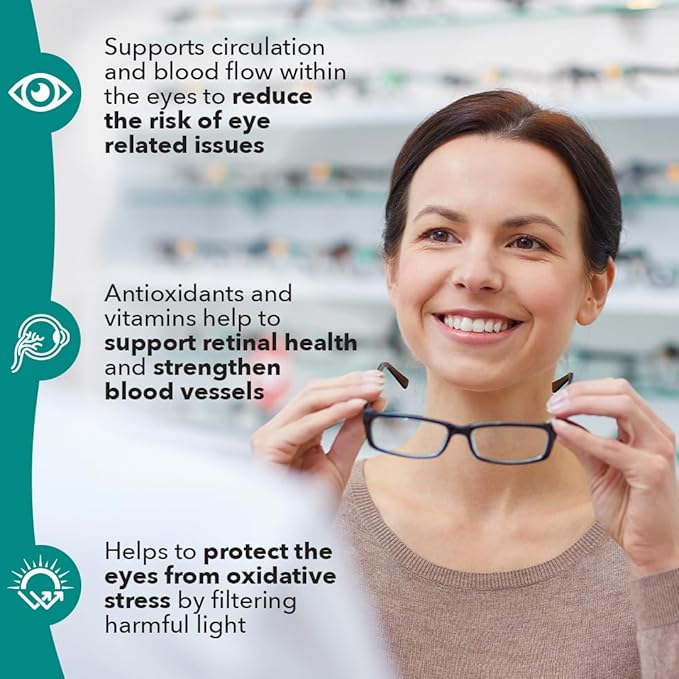 LifeSeasons Visibili-T with Bone Densi-T - Eye Health &amp Vision Support Supplement - Lutein Chromium Carrot Root Bilberry Ginkgo Biloba Grape Seed Extract Lycopene Vitamin A&amp more - 120