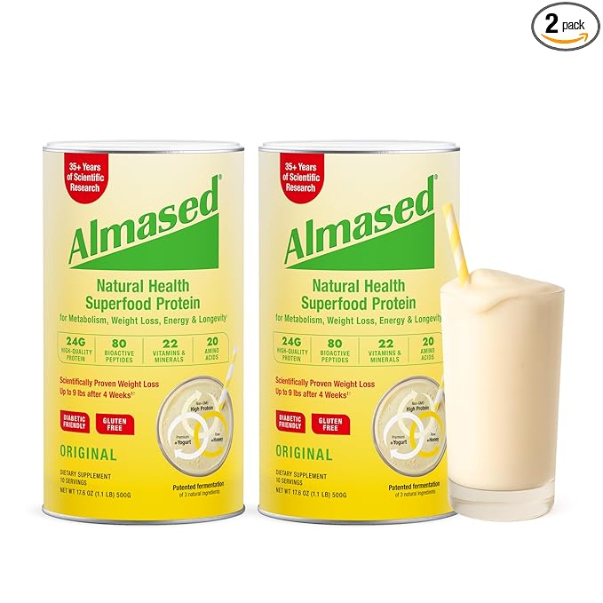 Almased Multi-Protein Powder 17.6 OZ (Pack of 2)