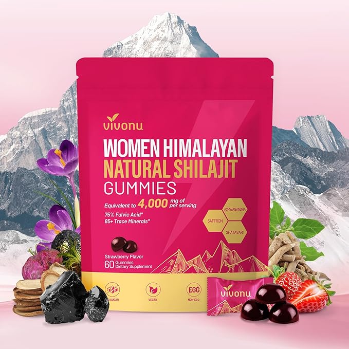 VivoNu Women's ProbioticPrebiotics &amp Lactobacillus Shilajit for Women