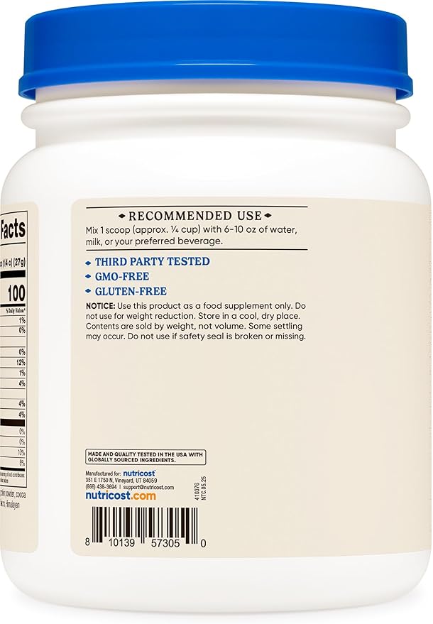 Nutricost Beef Bone Broth Protein Powder Chocolate (20 Servings) - Gluten-Free GMO-Free
