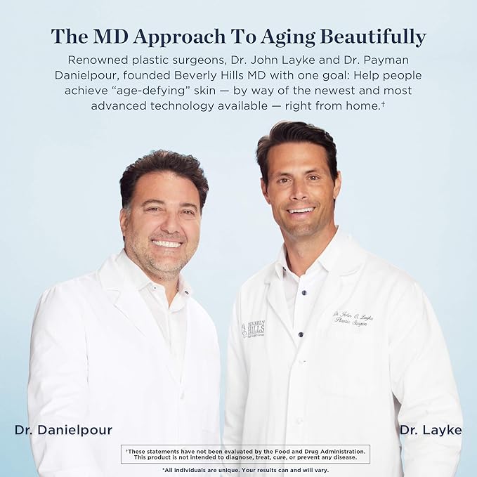 Beverly Hills MD Dermal Repair Anti-Aging Supplement - Hyaluronic Acid Collagen Vitamins for Smooth Plump Skin