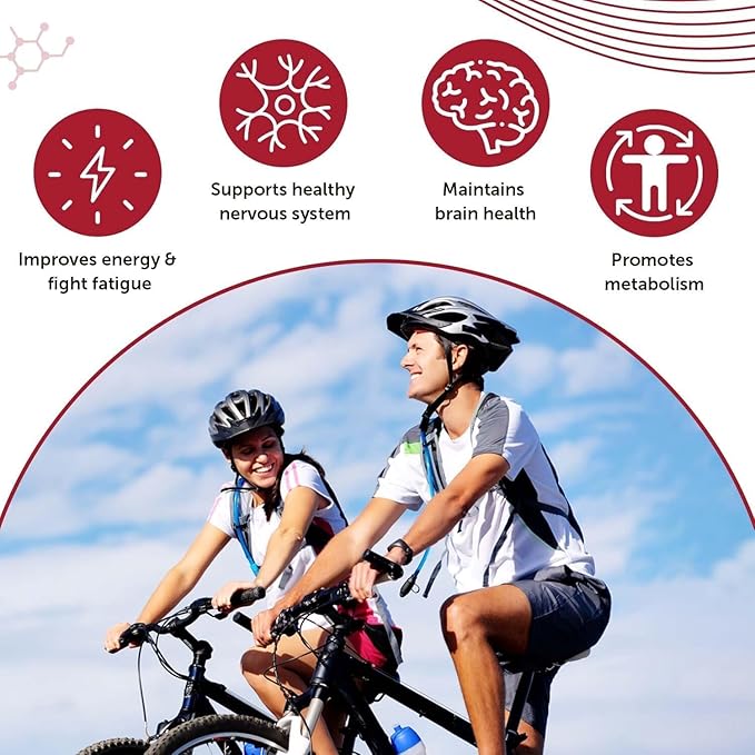 Plant-Based True B12 Supplements for Men &amp Women | with Myo-inositol Folic Acid &amp Spirulina | Supports Energy Brain Health &amp Better Absorption (60 Tablets)