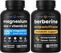 NutraChamps Complete Bone &amp Metabolic Support : Magnesium Zinc D3 &amp Berberine Duo