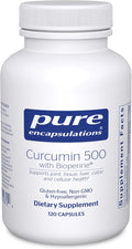 Pure Encapsulations Curcumin 500 with Bioperine - Antioxidant Supplement to Support Joints Tissue Liver Colon &amp Cellular Health* - with Turmeric Curcumin &amp Bioperine - 120 Capsules