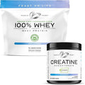 Muscle Feast 100% Whey + Creatine Bundle: (1) 100% Whey Protein (Unflavored 5lb) + (1) Creatine Powder (Unflavored 300g)