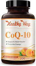 Coenzyme Q10 200mg CoQ10 Supplement - Once Daily Coq 10 200mg Powder Capsules for Healthy Heart Antioxidant and Energy Support - Non-GMO Quick Absorption Ubiquinone Q10 Coenzyme (100 Servings)