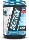 BPI Sports Micronized Creatine – Boost Strength Reduce Fatigue – Lean Muscle Support with Creatine Monohydrate – Unflavored Powder for Recovery Endurance and Performance (200 Servings)