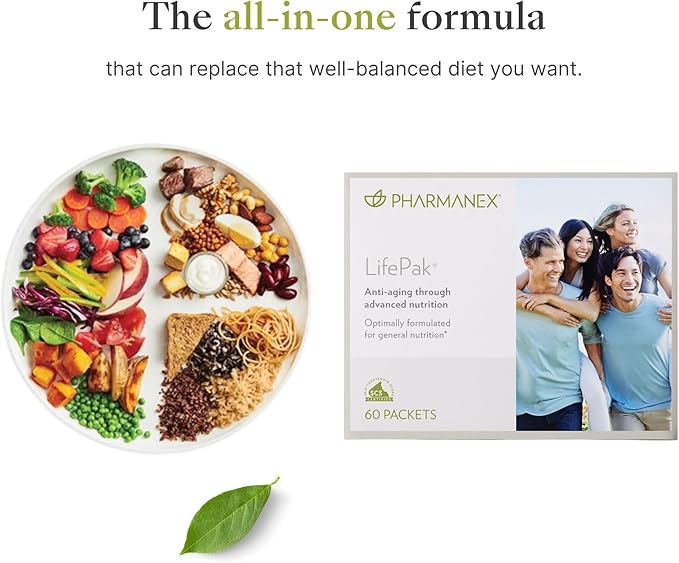 Nu Skin LifePak Advanced Nutritional Supplement for Adults | 60 Daily Packets | Aging Digestive and Gut Health Formula with Essential Vitamins Minerals and Phytonutrients
