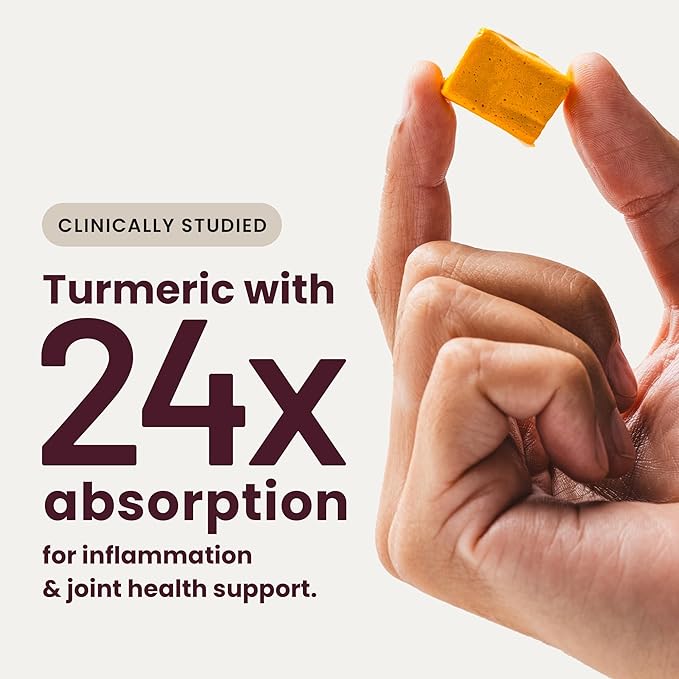 Humann SuperBeets Heart Chews &amp Turmeric Chews Beetroot and Turmeric Supplement High Absorption Curcumin Complex Nitric Oxide Support 90 Count