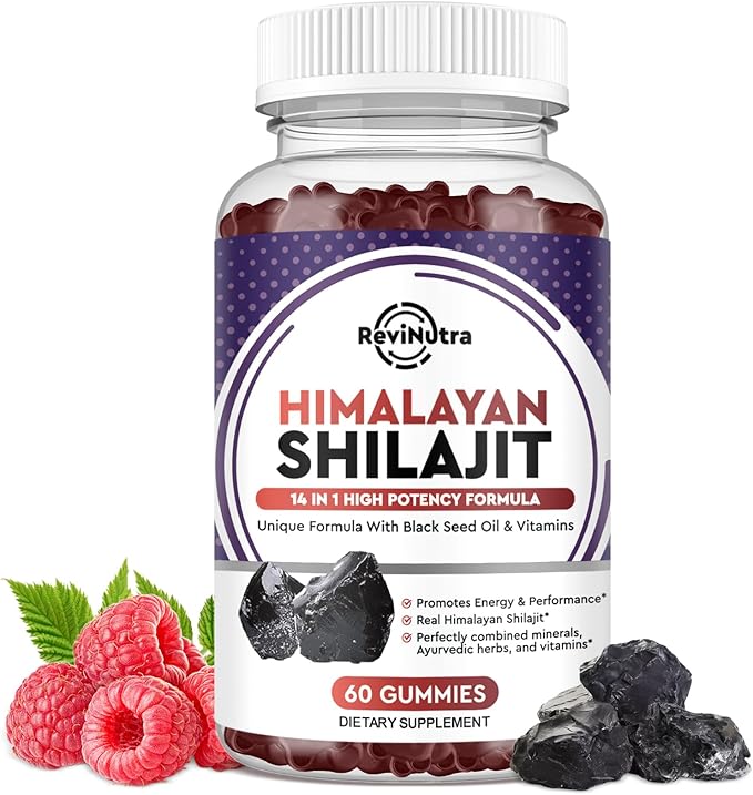 Iron Gummies Supplement for Adults &amp Kids | Shilajit Himalayan Gummies | Bundle