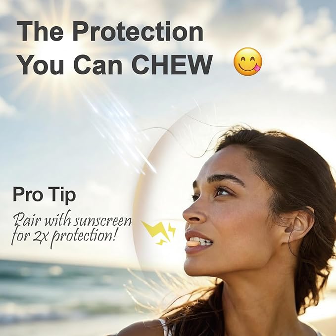 GlowFuel Niacinamide Supplement Tropical Fruits Flavor Chew Vitamin C &amp E Boost NAD+ Skin Care Health &amp Energy Support Caffeine &amp Gluten Free Non-GMO 90 Day Supply - 30 Ct x 3 Pack