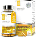 Turmeric Curcumin Supplement with Black Pepper Extract 1500mg – Absorption Supports Joint Health – Non-GMO 120 Vegan Capsules