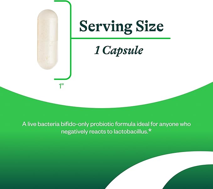 Seeking Health ProBiota Bifidobacterium 60 Capsules Probiotic Supplement for Digestive Health Bifido Only Vegan- and Vegetarian-Friendly Supports Colon Health and Immune System*