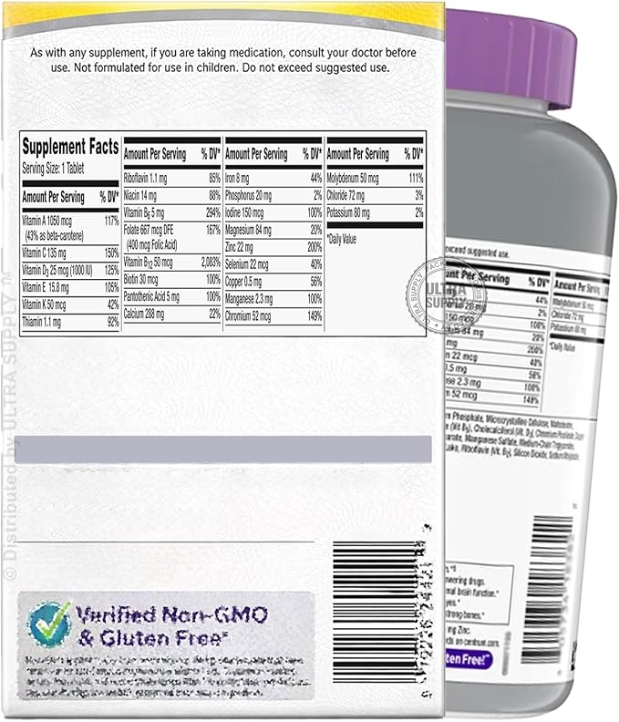 Silver Women 50+ Multivitamin Multimineral 275 Tablets with Lutein Gluten Free