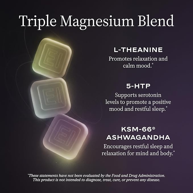 NightMAG Magnesium Glycinate Gummies for Sleep and Recovery Sugar-Free Vegan-Friendly and Naturally Flavored Sleep Gummies for Adults Magnesium Complex 400mg 60 Count 1-Pack (Cherry)