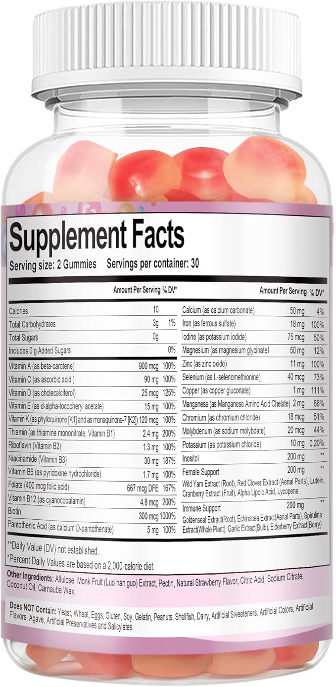 Totaria Women's Multivitamin Gummies &amp Pro Pre Postbiotics Gummies Bundle