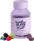 Lemme Sleep Gummies with 5mg Melatonin Elderberry Magnesium L-Theanine Chamomile and Lavender Drug-Free Nighttime Sleep Aid Gluten Free Gelatin Free Non GMO Berry Flavored (60 Count)