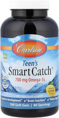 Carlson Teen's Smart Catch® Natural Lemon 180 Soft Gels
