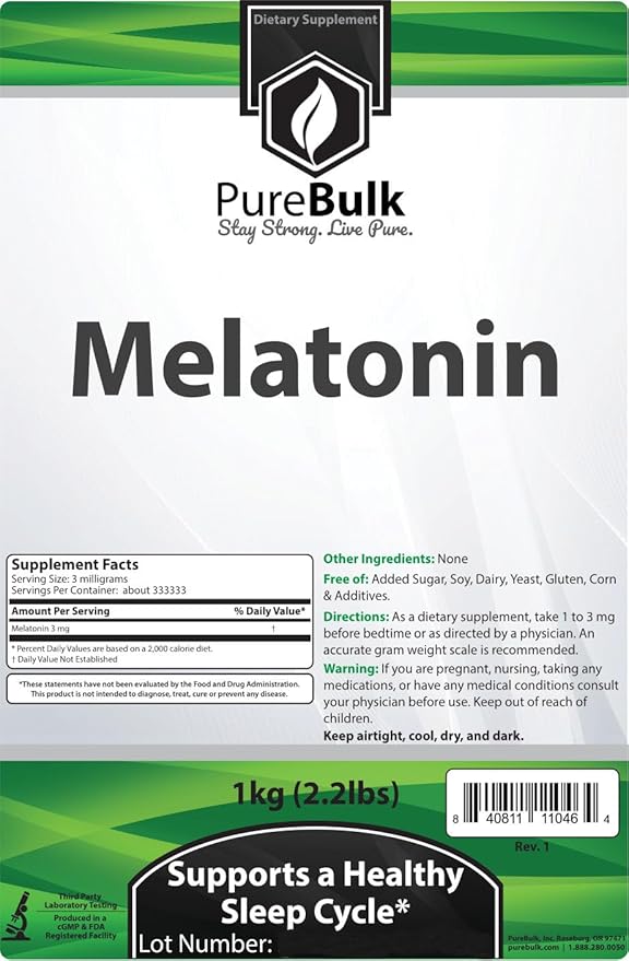 Melatonin Powder (1 Kilogram)