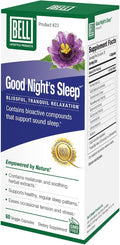 Bell Lifestyle Good Night's Sleep - Natural Sleep Support with Melatonin and Herbal Extracts Supports Relaxation &amp Sleep Patterns 60 Veggie Capsules