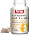 Jarrow Formulas Glucosamine Chondroitin and MSM Capsules Joint Support Supplement with Vitamin C and Manganese Bone &amp Joint Health 240 Capsules 60 Day Supply