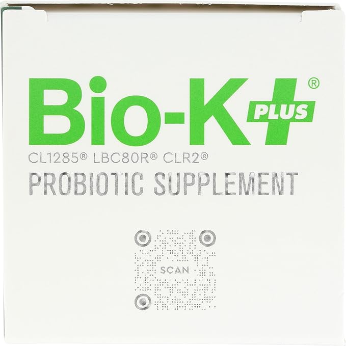 Bio-K + Extra Care Probiotic Supplement Capsules for Adult Men and Women 80 Billion Active Bacteria Promotes Immune System Health - Vegan &amp Gluten-Free Delayed Release 30 Capules/Box]