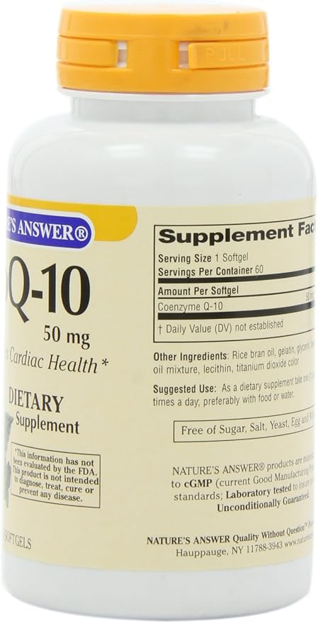 Nature's Answer Coq-10 50 Mg 60-Count