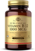 Solgar Vitamin B12 1000 mcg 250 Nuggets - Supports Production of Energy Red Blood Cells - Healthy Nervous System - Promotes Cardiovascular Health - Vitamin B - Non-GMO Gluten Free - 250 Servings