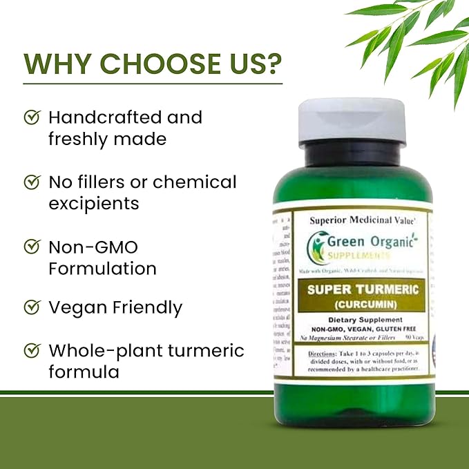 Green Organic Supplements' Turmeric Curcumin Super