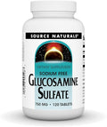 Source Naturals Glucosamine Sulfate Sodium-Free 750 mg for Joint Support - 120 Tablets